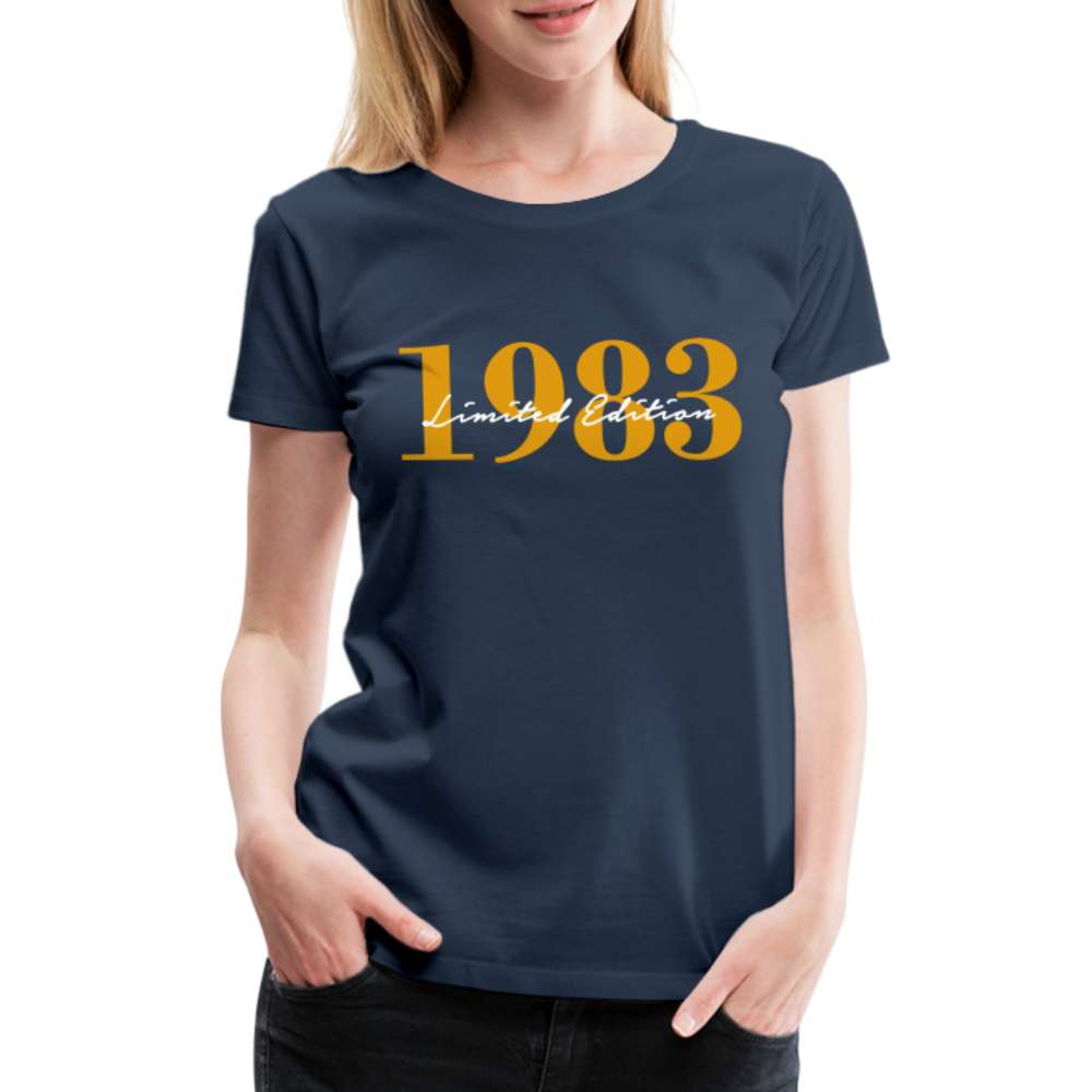 40. Geburtstag - 1983 Limited Edition - Frauen Geschenk T-Shirt - Navy