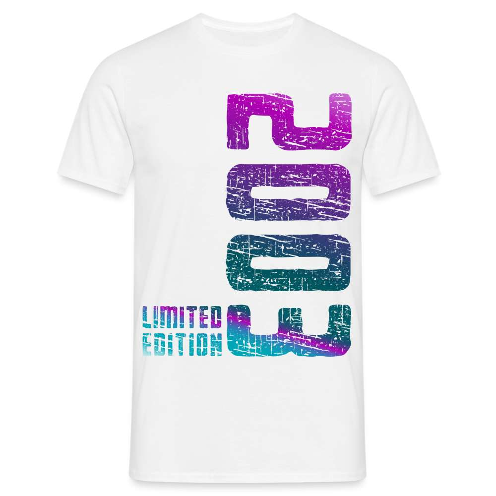 20. Geburtstag - 2003 Limited Edition - Geschenk T-Shirt - weiß