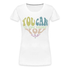 Retro Herz Boho Style Premium T-Shirt - weiß