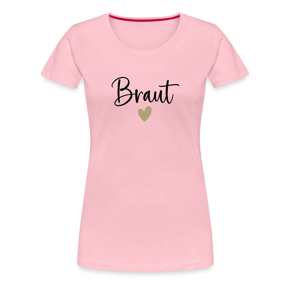 JGA Braut Shirt | Hochzeit Geschenk Frauen Premium T-Shirt - Hellrosa