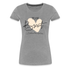 JGA Braut Shirt | Hochzeit Geschenk Frauen Premium T-Shirt - Grau meliert