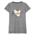JGA Braut Shirt | Hochzeit Geschenk Frauen Premium T-Shirt - Grau meliert