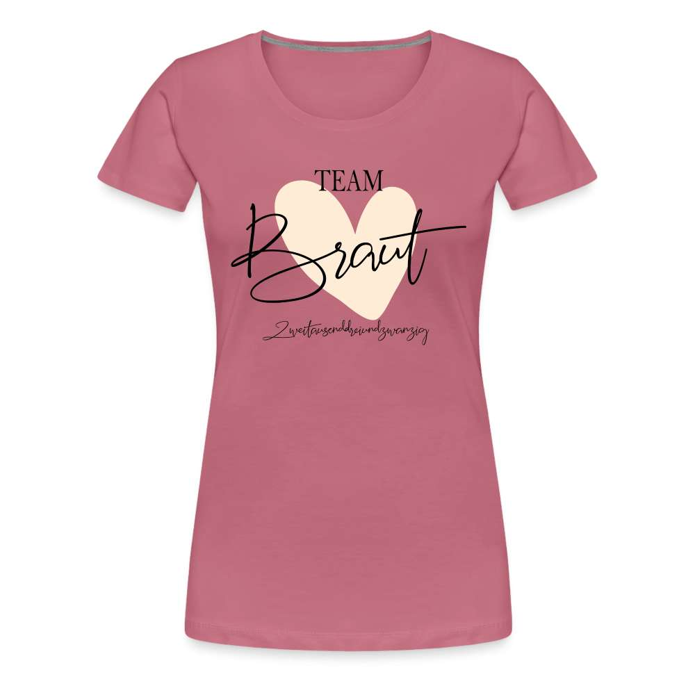JGA Braut Shirt | Hochzeit Geschenk Frauen Premium T-Shirt - Malve