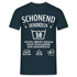50. Geburtstag - Schonend behandeln - Lustiges Geschenk T-Shirt - Navy
