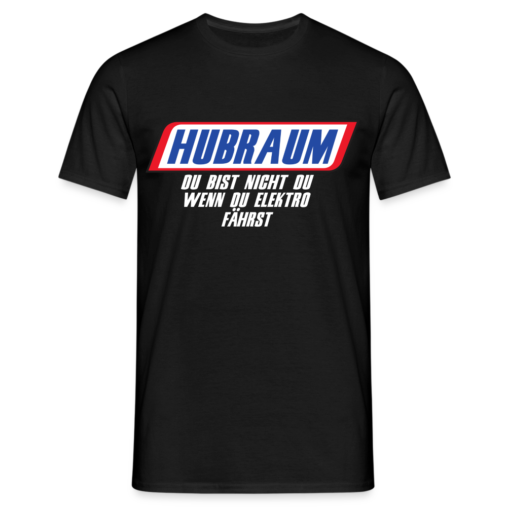 Mechaniker Hubraum du bist nicht du wenn du Elektro fährst T-Shirt - Schwarz