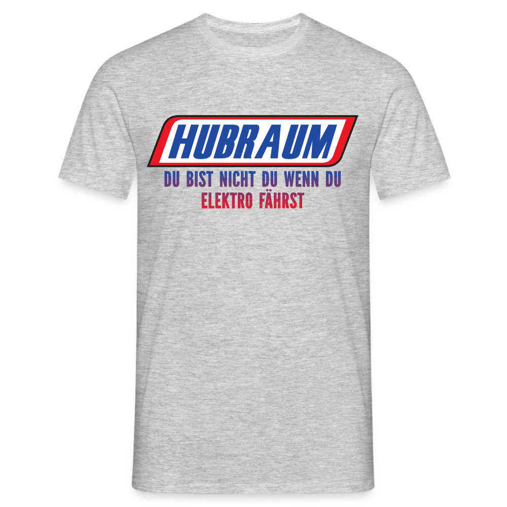 KFZ Mechaniker Mechatroniker Hubraum du bist nicht du wenn du Elektro fährst T-Shirt - Grau meliert