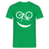 Fahrradfahrer Fahrrad Smiley Geschenkidee Männer T-Shirt - Kelly Green
