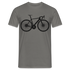 Mountain Bike Fahrrad Fahrer Männer T-Shirt - Graphit