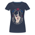 Mittelfinger Nope I Dont Care Lustiges Frauen T-Shirt - Navy