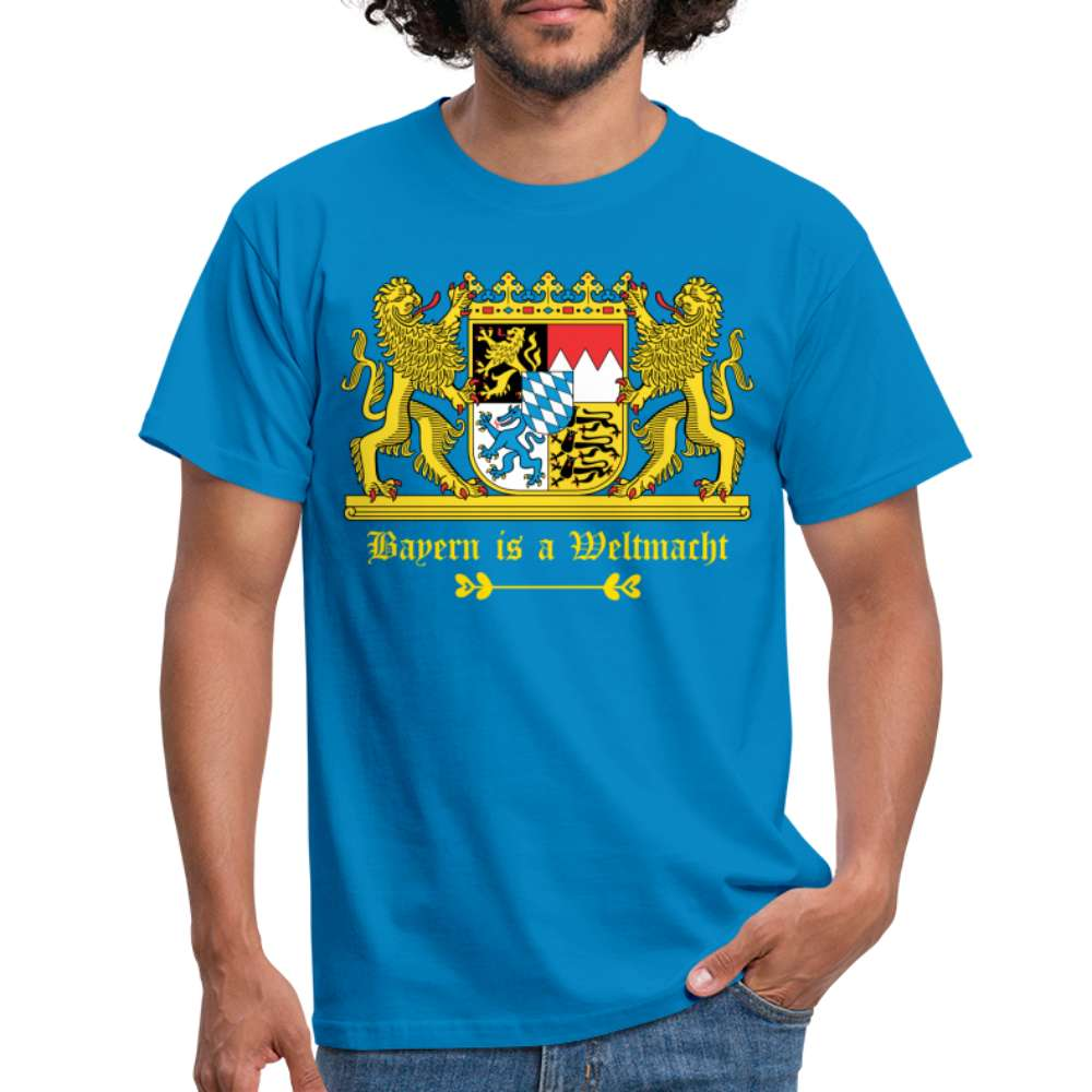 Bayern Is A Weltmacht - Bayern Wappen - T-Shirt - Royalblau