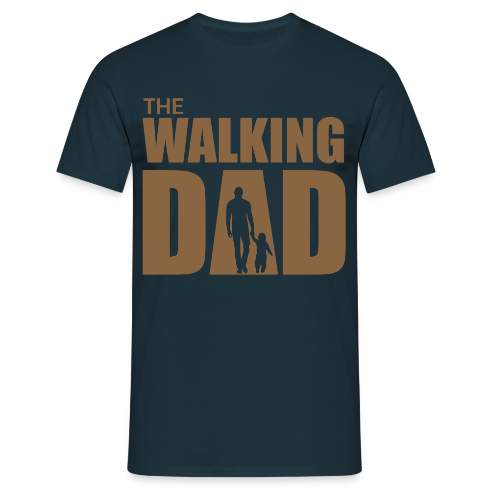Vatertag Shirt The Walking Dad Lustiges Geschenk T-Shirt für Papas - Navy