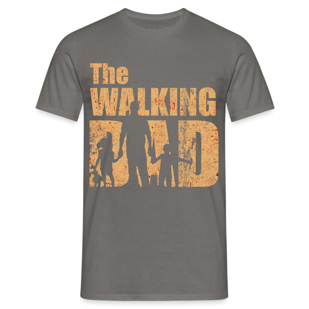 Vatertag Shirt The Walking Dad Lustiges Geschenk T-Shirt für Papas - Graphit