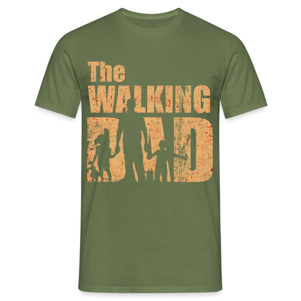 Vatertag Shirt The Walking Dad Lustiges Geschenk T-Shirt für Papas - Militärgrün