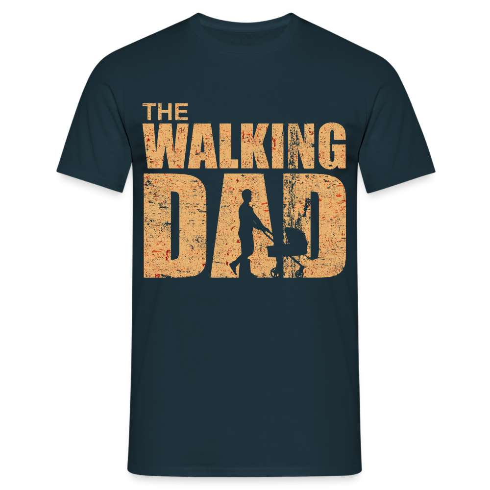 Vatertag Shirt The Walking Dad Lustiges Geschenk T-Shirt für Papas - Navy