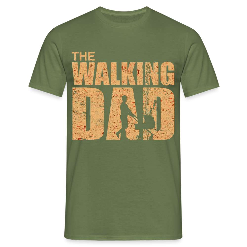 Vatertag Shirt The Walking Dad Lustiges Geschenk T-Shirt für Papas - Militärgrün